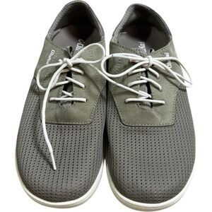 OluKai Nohea Moku Mens Size 8.5 US Green  Mesh Boat Shoes Sneakers Near New